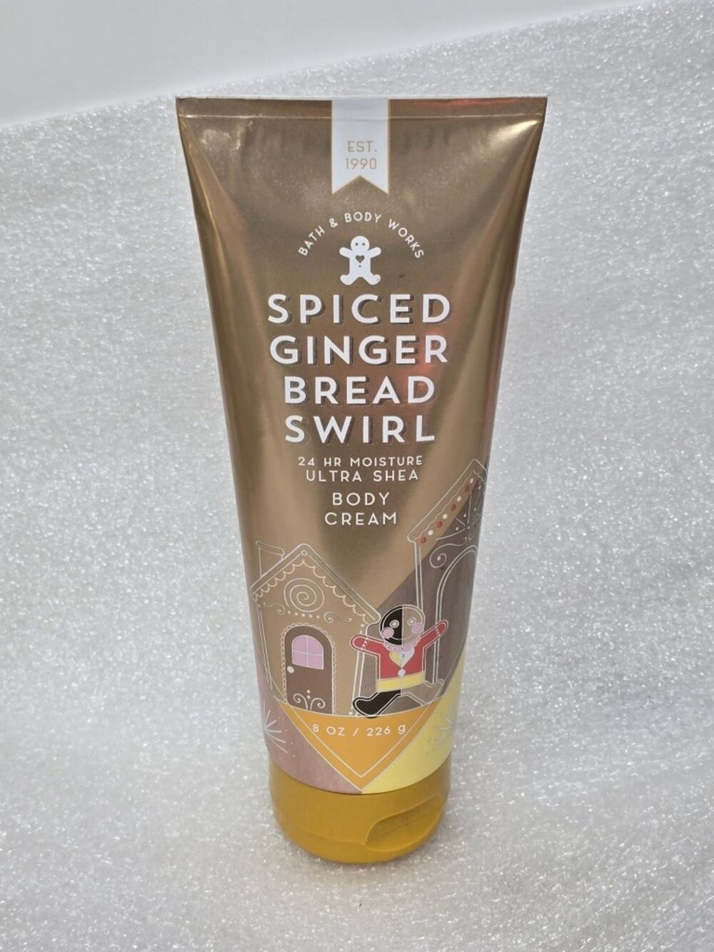 Bath & Body Works Spiced Gingerbread Swirl Ultra Shea Body Cream 8 Oz